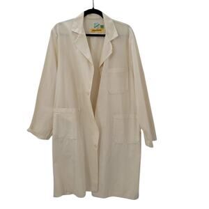 Empire Vintage White-ish Lab Doctor Police Coat Uniform Large single Pocket